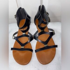 Rock & Candy Elegant Black Strappy Sandals Size 8.5